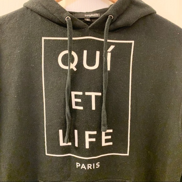 Quiet Life Paris Black Hoodie Sweatshirt - Picture 3 of 6